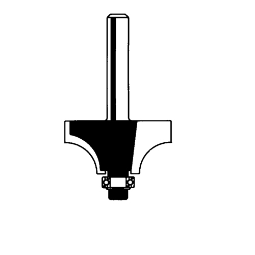 Router Bit - Beading Bit, 5/8" Dia., 1/4" Shank