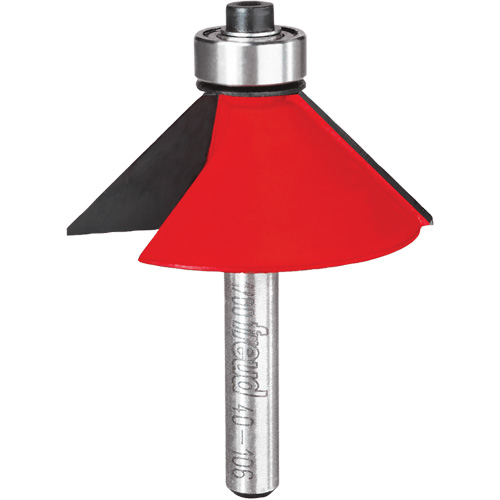 Router Bit - Chamfer Bit, 1-3/4" Dia., 1/4" Shank