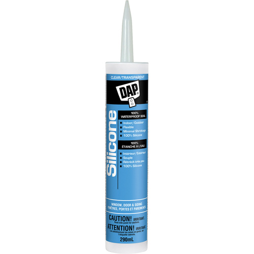 Silicone Sealant, 290 ml, Tube, Clear