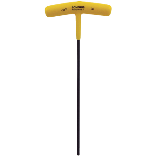 Individual Hex Keys - SAE, Hex End, 1/8" x 7.6" L, T Handle
