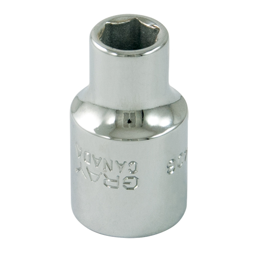 Socket, 7/16", 3/8" Drive, 6 Points