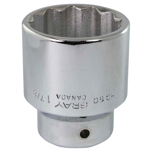 Socket, 1-1/2", 3/4" Drive, 12 Points