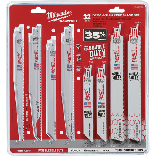 Sawzall® Demo and Thin Kerf Blade Set