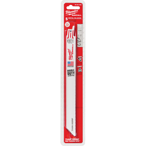 Sawzall® Blade, Bi-Metal, 18 TPI, 9" L x 3/4" W