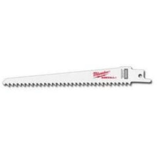 Fleam Ground Sawzall® Blade, Bi-Metal, 6 TPI, 6" L x 3/4" W
