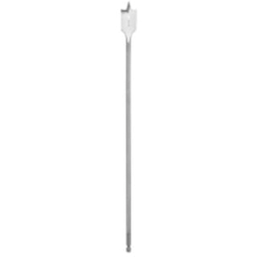 Flat Boring Bit, 5/8" Diameter, 1/4" Hex Shank, 16" Length