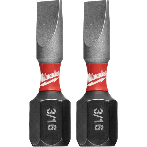 Shockwave™ Insert Bits, Slot, #8/3/16", 1/4" Drive