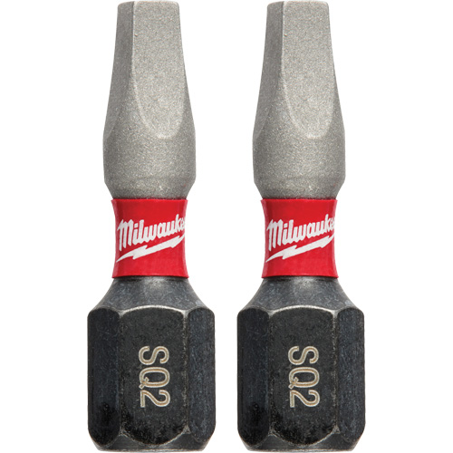 Shockwave™ Insert Bits, Square, #2, 1/4" Drive
