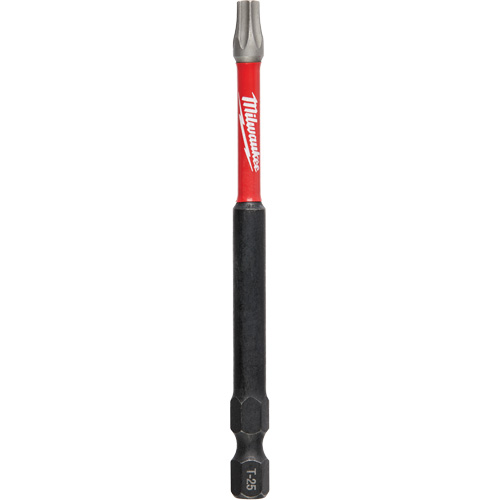 Shockwave™ Impact Power Bit, Torx, T-25 Tip, 1/4" Drive Size, 3-1/2" Length