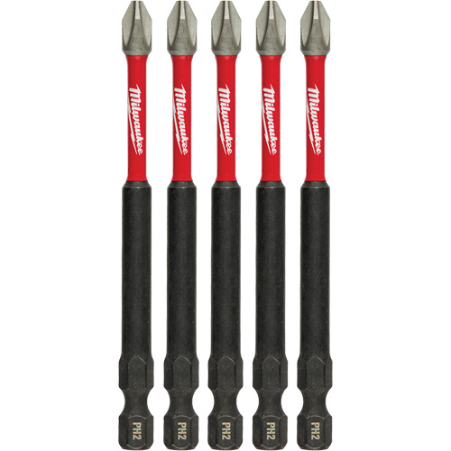 Shockwave™ Impact Power Bits, Phillips, #2 Tip, 1/4" Drive Size, 3-1/2" Length