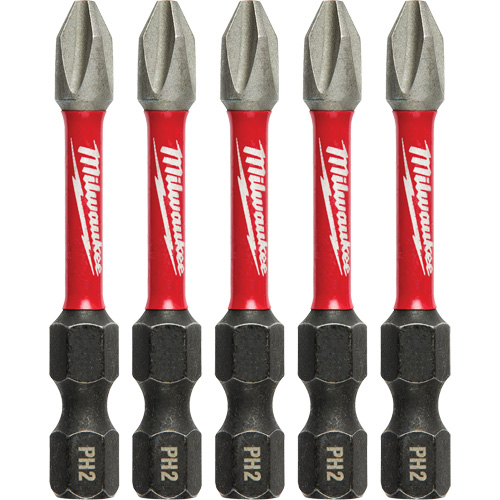 Shockwave™ Impact Power Bit, Phillips, #2 Tip, 1/4" Drive Size, 2" Length