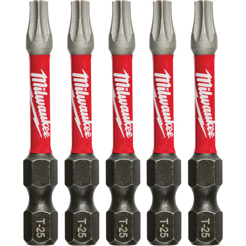 Shockwave™ Impact Power Bit, Torx, T-25 Tip, 1/4" Drive Size, 2" Length
