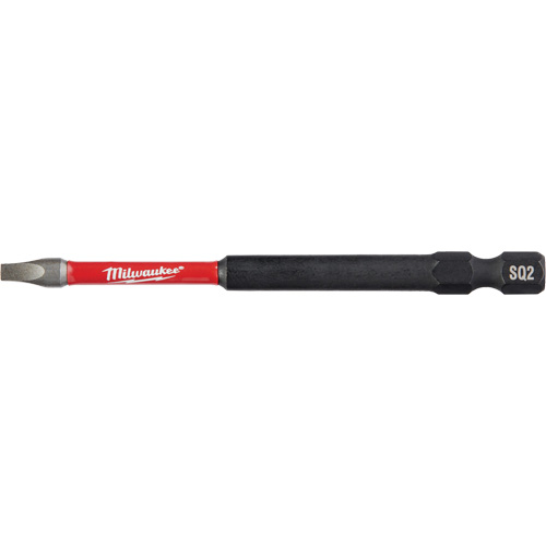 Shockwave™ Impact Power Bit, Square, #2 Tip, 1/4" Drive Size, 3-1/2" Length