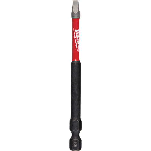 Shockwave™ Impact Power Bit, Square, #3 Tip, 1/4" Drive Size, 3-1/2" Length