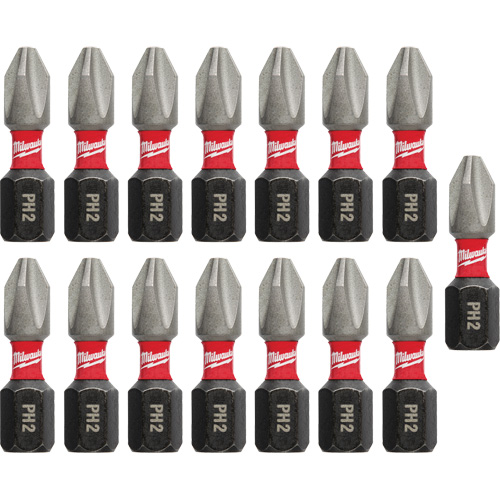 Shockwave™ Impact Insert Bits, Phillips, #2, 1/4" Drive