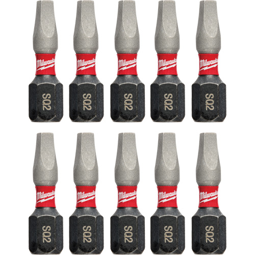 Shockwave™ Impact Insert Bits, Square, #2, 1/4" Drive
