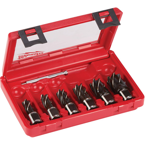 Annular Cutter Drill Bit Set, 6 Pieces, High Speed Steel