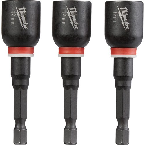 Shockwave™ Impact Duty™ Nut Driver, 1/4" Tip, 12 mm Drive, 2-9/16" L, Magnetic