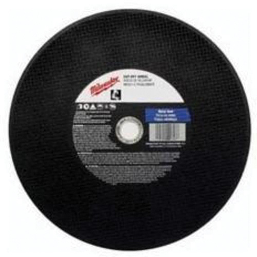 General Purpose Cut-Off Wheels, 14" x 3/32", 1" Arbor, Type 1, Aluminum Oxide, 4365 RPM