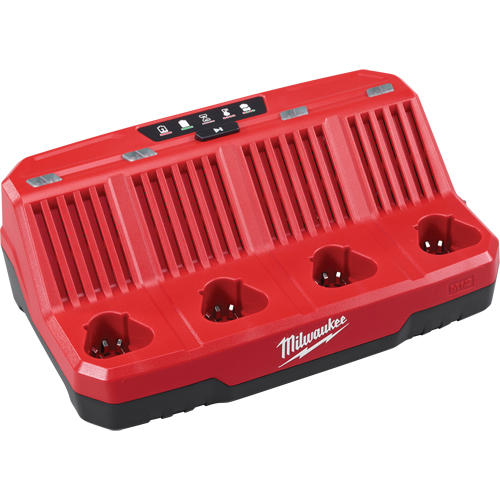 M12™ Four Bay Sequential Charger, 12 V, Lithium-Ion