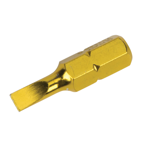 Screwdriver Bit, Slot, 5, 1/4" Drive