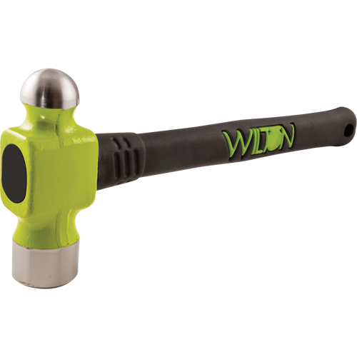 BASH® Ball Pein Hammer, 40 oz. Head Weight, Plain Face, Cushion Handle
