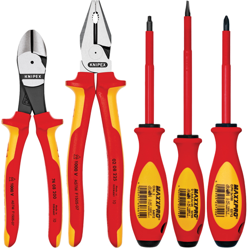 Insulated Tradesman Set, 1000 V, 5 Pcs