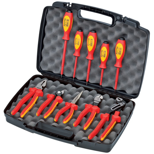 Insulated Tool Set, 1000 V, 10 Pcs