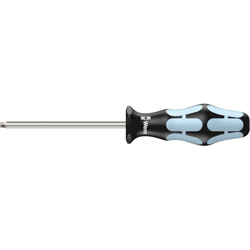3368 Square Point Screwdriver , #1 Tip, Round, 7" L, Plastic Handle