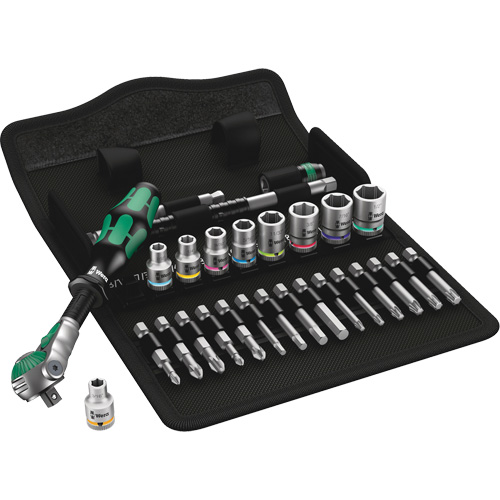 Zyklop Imperial Speed Ratchet Set, 28 Pcs, 1/4" Drive Size