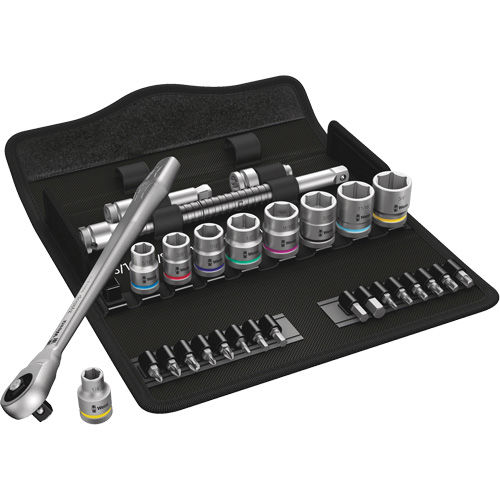 Zyklop Imperial Metal Ratchet Set, 29 Pcs, 3/8" Drive Size
