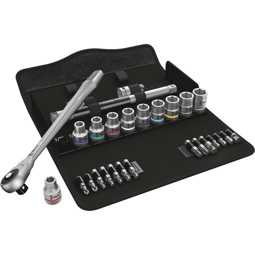 Zyklop Imperial Metal Ratchet Set, 28 Pcs, 1/2" Drive Size