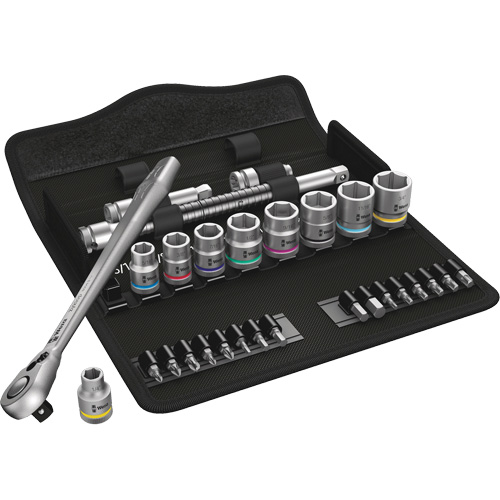 Zyklop Imperial Metal Ratchet with Switch Lever Set, 29 Pcs, 3/8" Drive Size