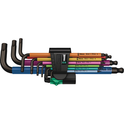 Hex Plus Key Set, 9 Pcs., Metric