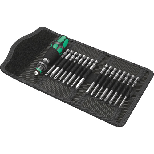 Kraftform Kompakt 60 Screwdriver & Bit Set 17-PC, 6-3/32" L, Plastic Handle