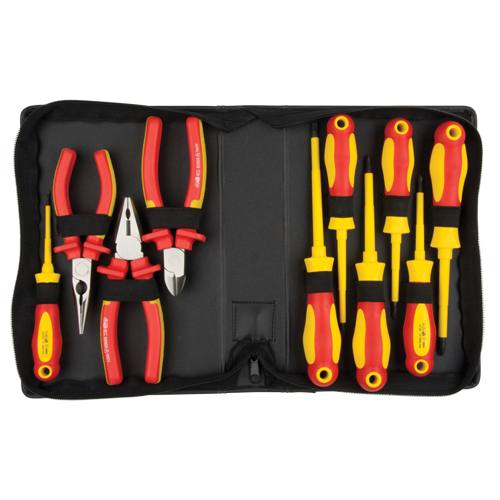 Insulated Tool Set, 1000 V, 10 Pcs