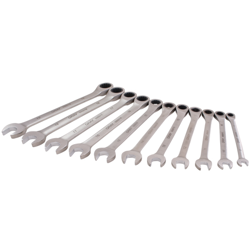Wrench Set, Combination, 11 Pieces, Metric