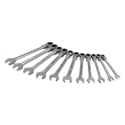 Wrench Set, Combination, 11 Pieces, Metric