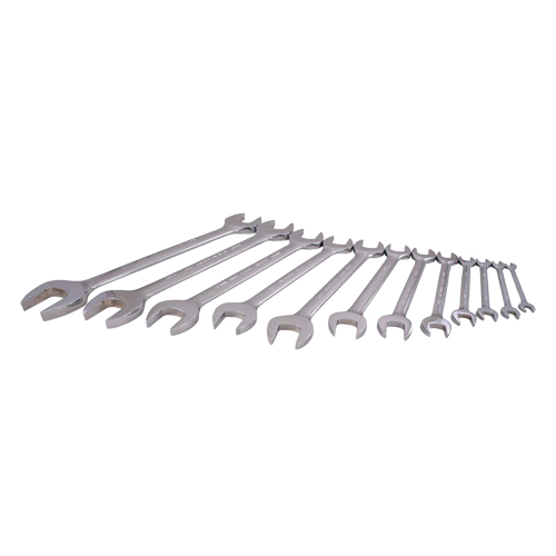 Wrench Set, Open-Ended, 12 Pieces, Metric