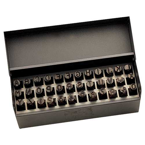 Letter & Number Hand Stamp Set, 36 Pieces