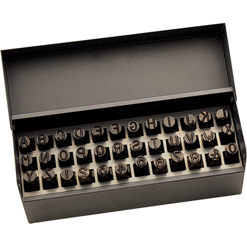 Letter & Number Hand Stamp Set, 36 Pieces