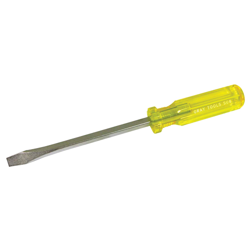 Slotted Screwdriver, 5/16", 10-1/4" L, Plastic Handle