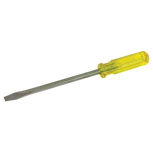 Slotted Screwdriver, 3/8", 12-1/2" L, Plastic Handle