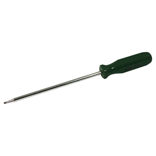 Square Screwdriver, #1 Tip, Round, 12-1/4" L, Plastic Handle