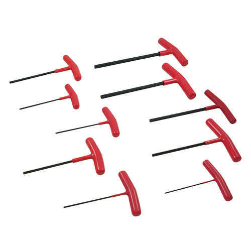 T-handle Hex Key Set, 10 Pcs., Imperial