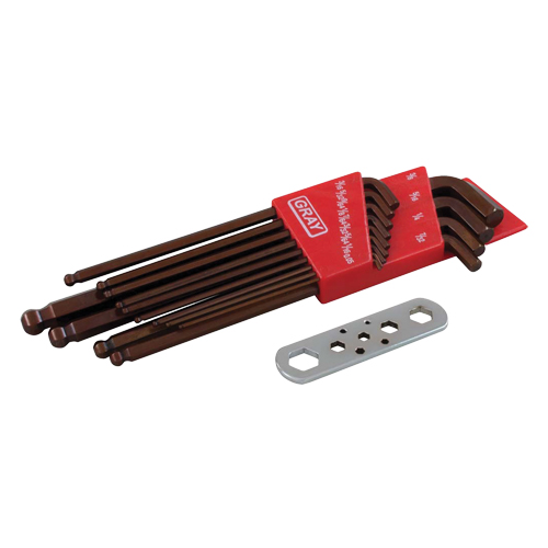 Long Arm Ball Hey Key Set, 13 Pcs., Imperial