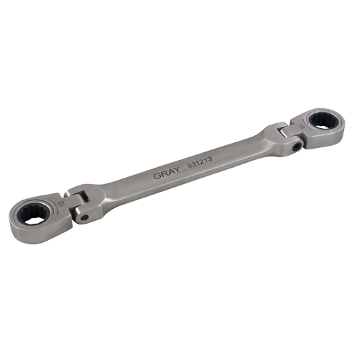 Double Box End Flex Head Ratcheting Wrench