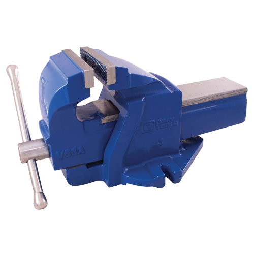 Ductile Iron Mechanics Bench Vise, 4" Jaw Width, 2" Throat Depth
