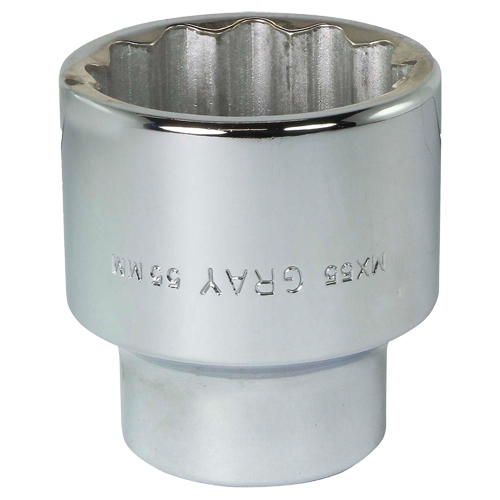 Socket, 55 mm, 1" Drive, 12 Points