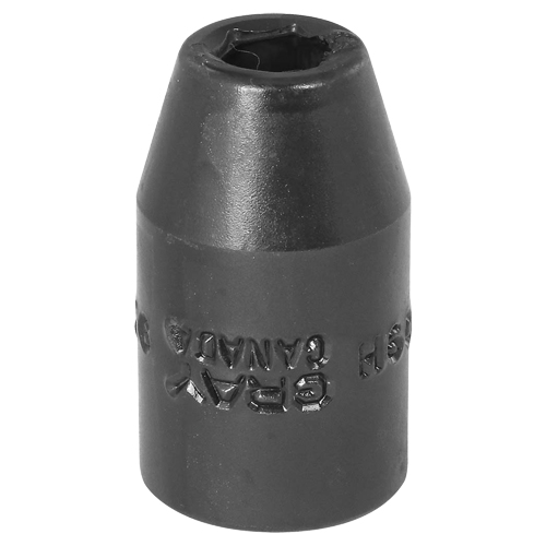 Socket, Impact, 9 mm, 1/2" Drive, 6 Points